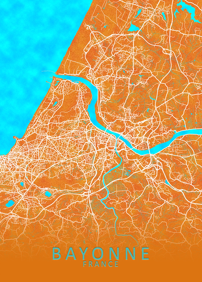 Bayonne France City Map
