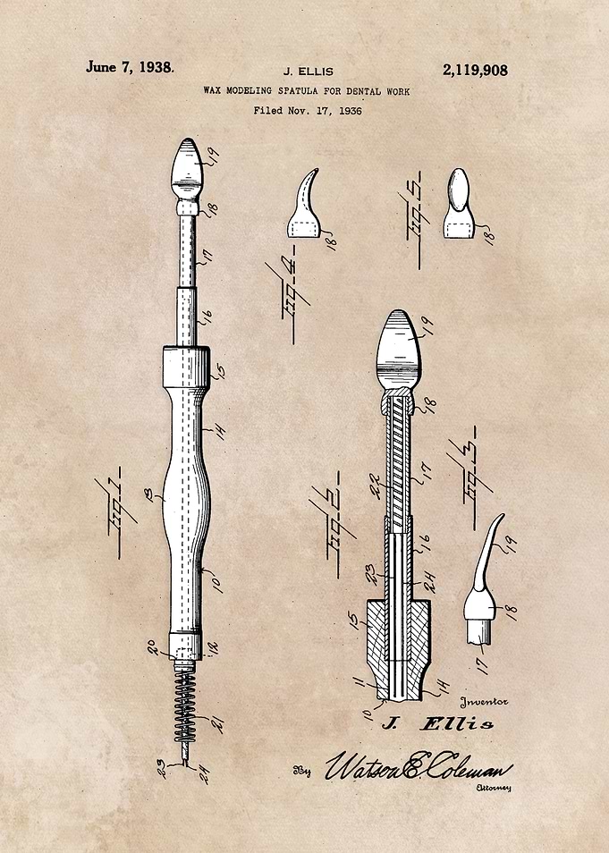 patent Ellis Wax modeling