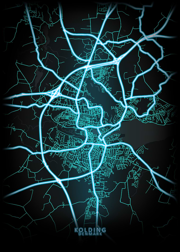 Kolding Denmark City Map