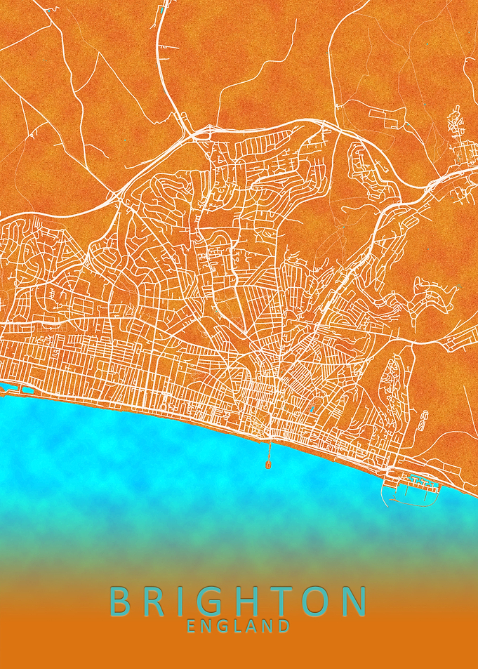 Brighton England City Map
