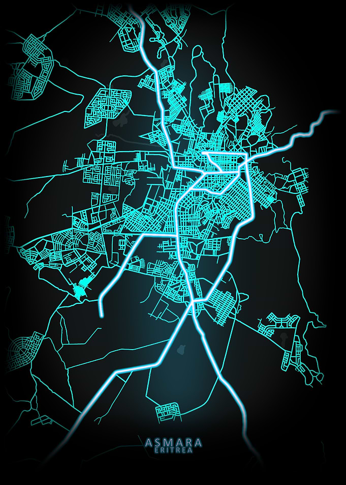 Asmara Eritrea City Map