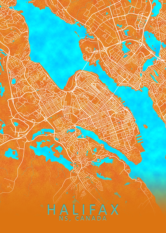 Halifax NS Canada City Map