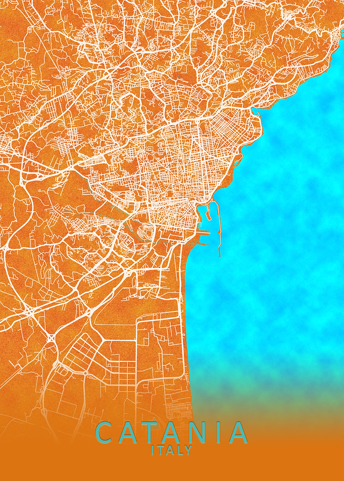 Catania Italy City Map