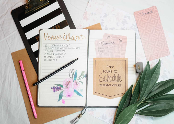 planner and paper
