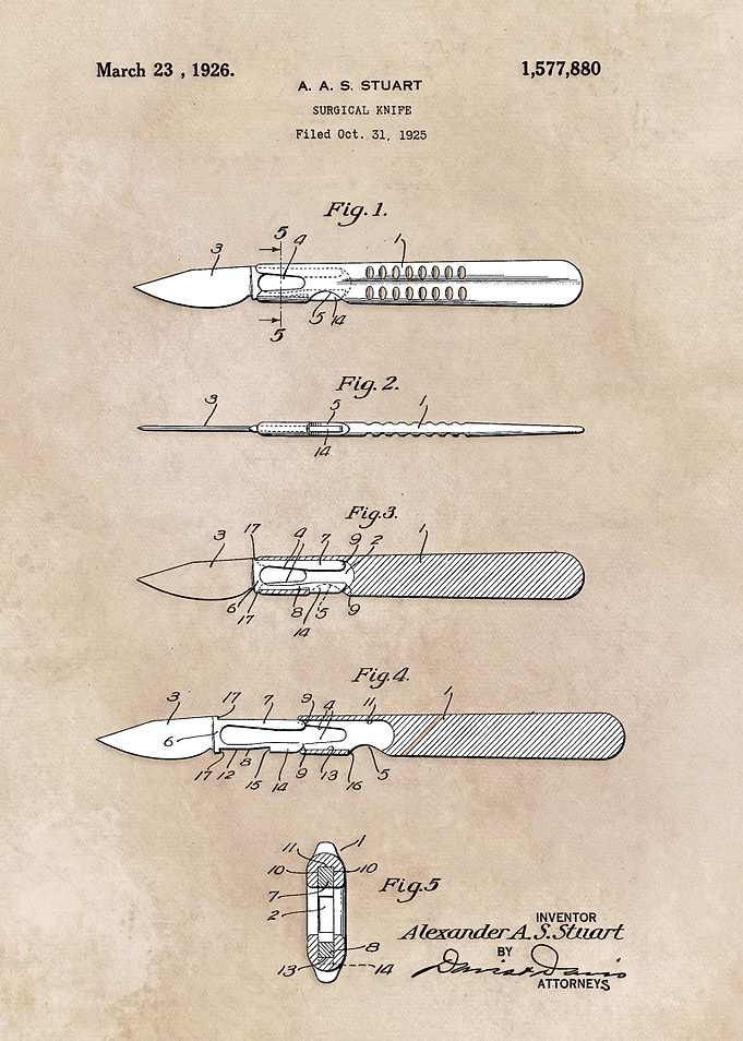 patent Stuart Surgical kni