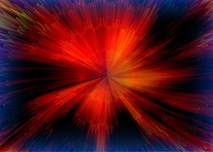 Abstract Orange Wave