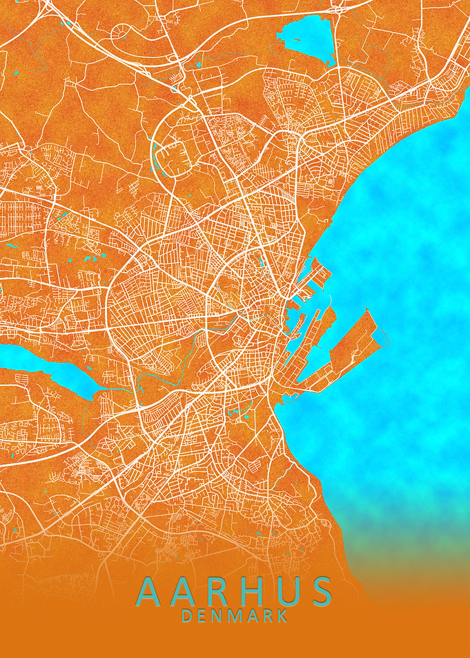 Aarhus Denmark City Map