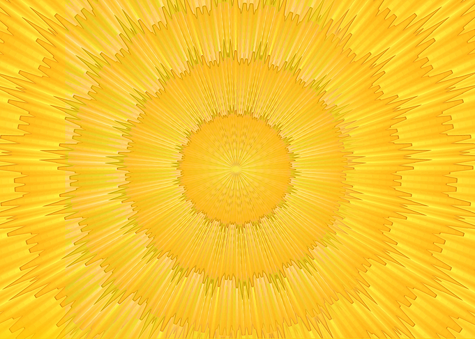 Abstract Yellow Burst
