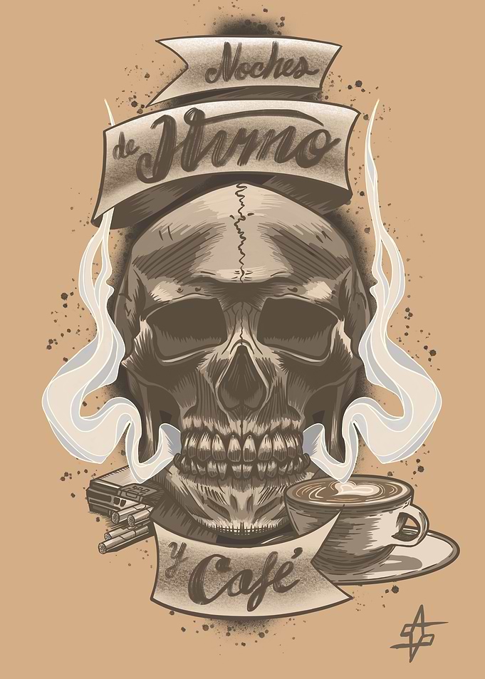 Noche de humo y cafe