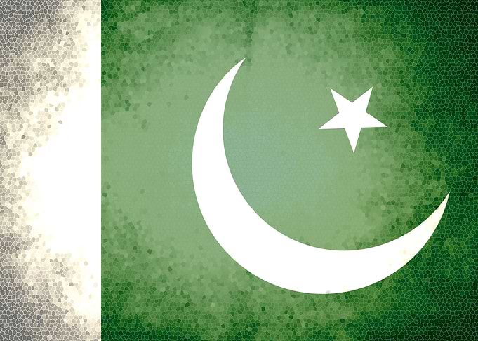 Pakistan vintage flag