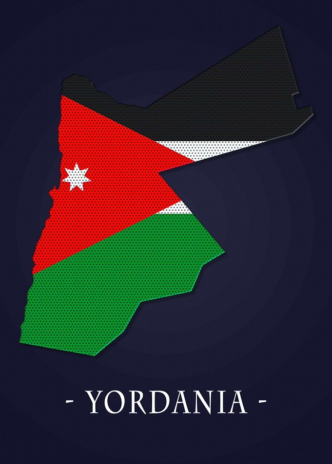 Map County Yordania