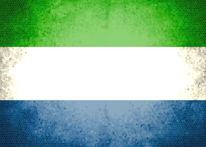 Sierra Leone vintage flag