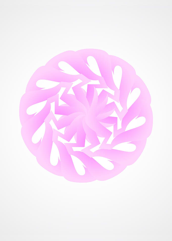 Abstract Pink Mandala