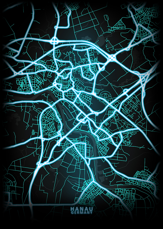 Hanau Germany City Map