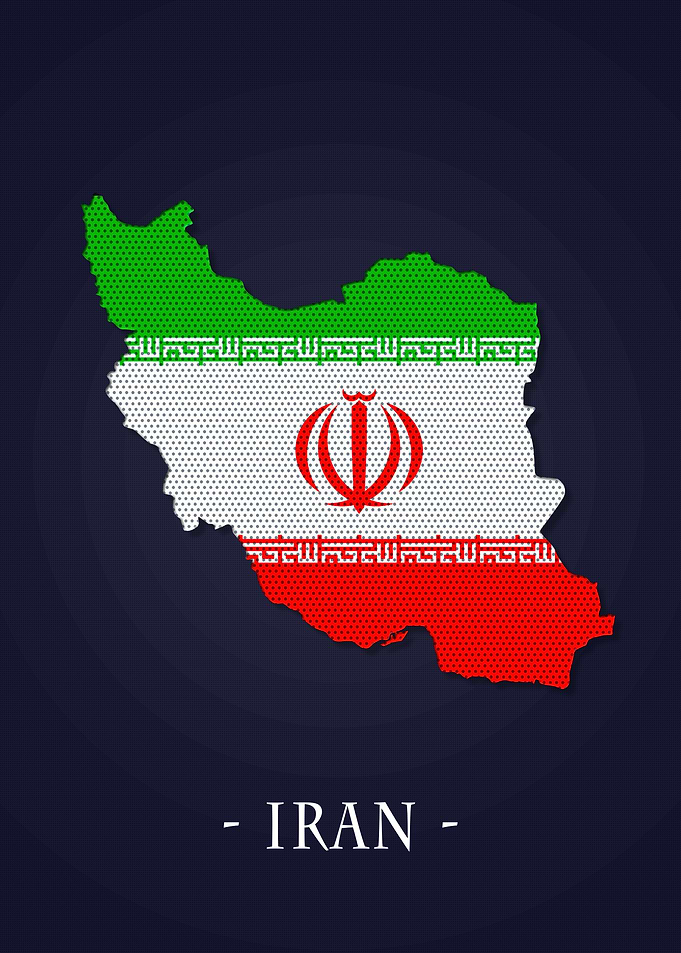 Map Countries Iran