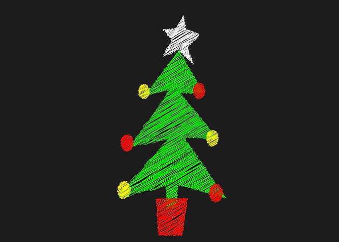 Chalk Board Tree