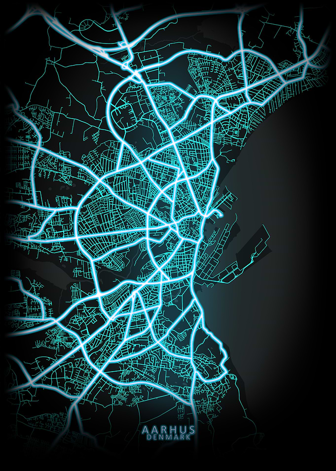 Aarhus Denmark City Map