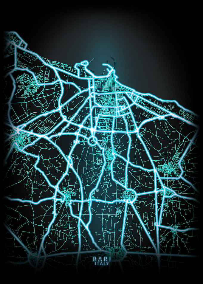 Bari Italy City Map