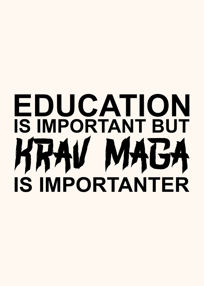KRAV MAGA FUNNY POSTER