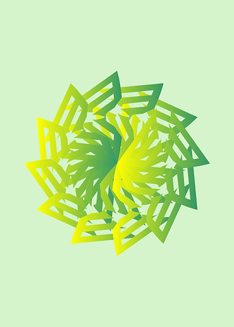 Abstract Green Ornament