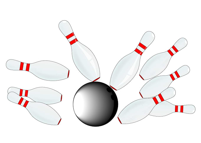 Falling Ten Pins