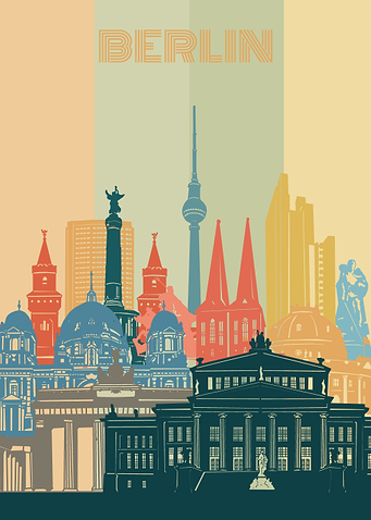 berlin city retro