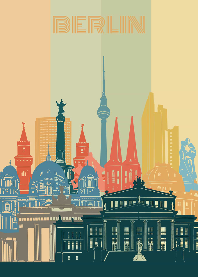 berlin city retro