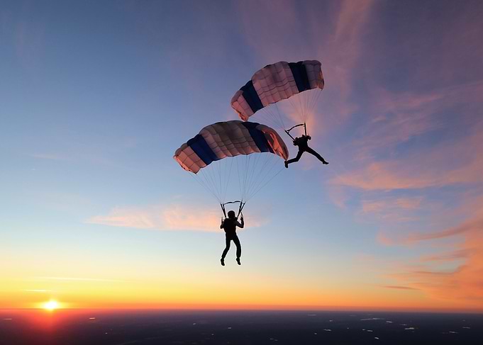 Canopy formation in sunset