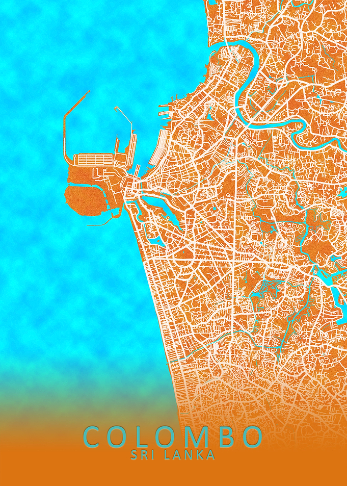 Colombo Sri Lanka City Map