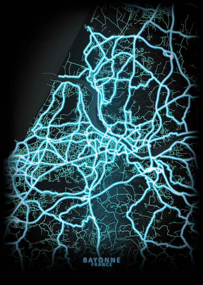 Bayonne France City Map