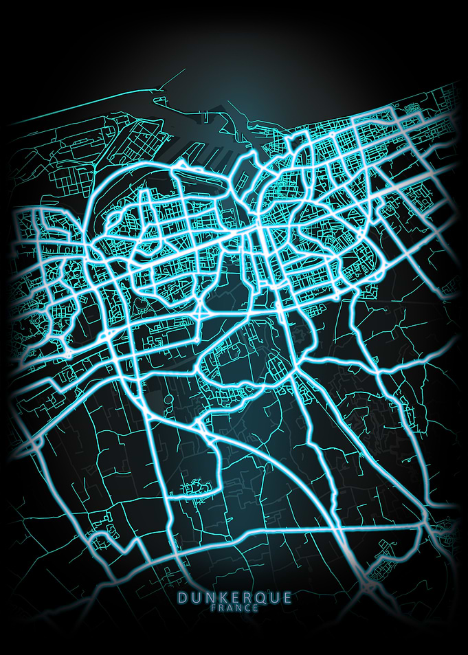 Dunkerque France City Map