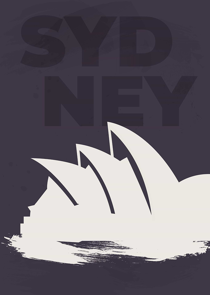 Opera House city poster
