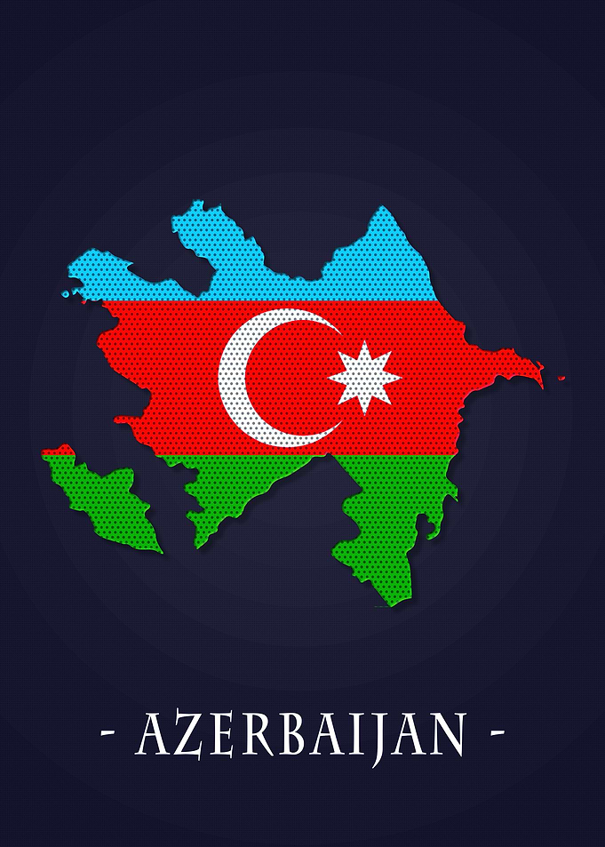 Map Asians Azerbaijan