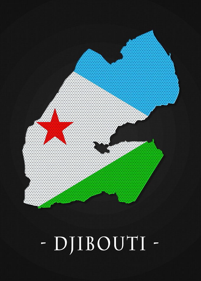 Map County Djibouti