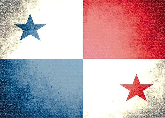 Panama vintage flag
