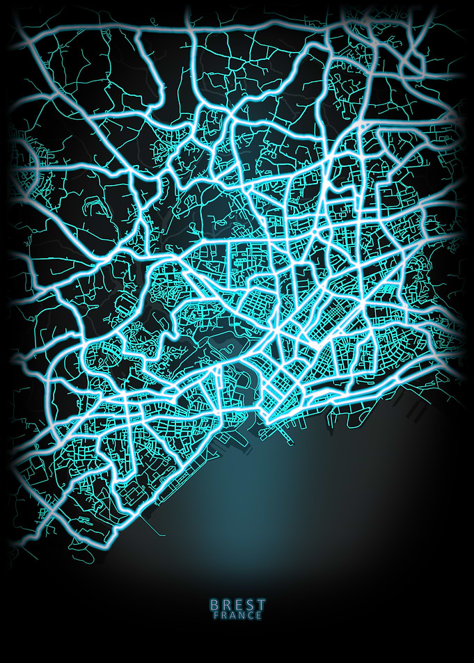 Brest France City Map