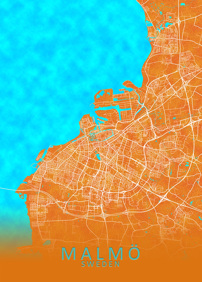 Malmo Sweden City Map