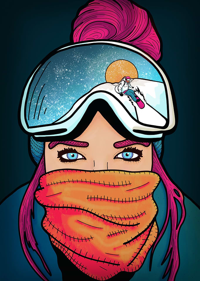 The snowboarder