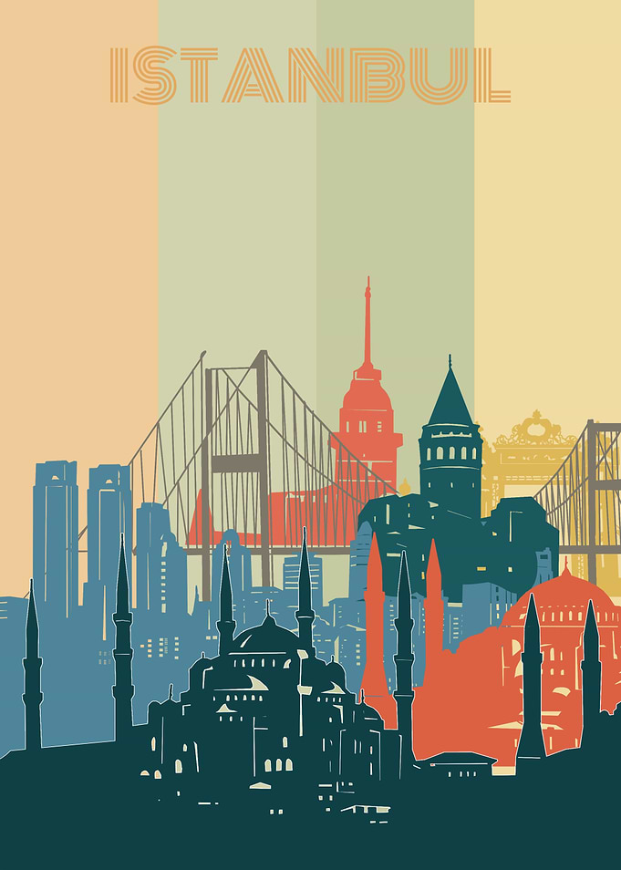 istanbul city retro