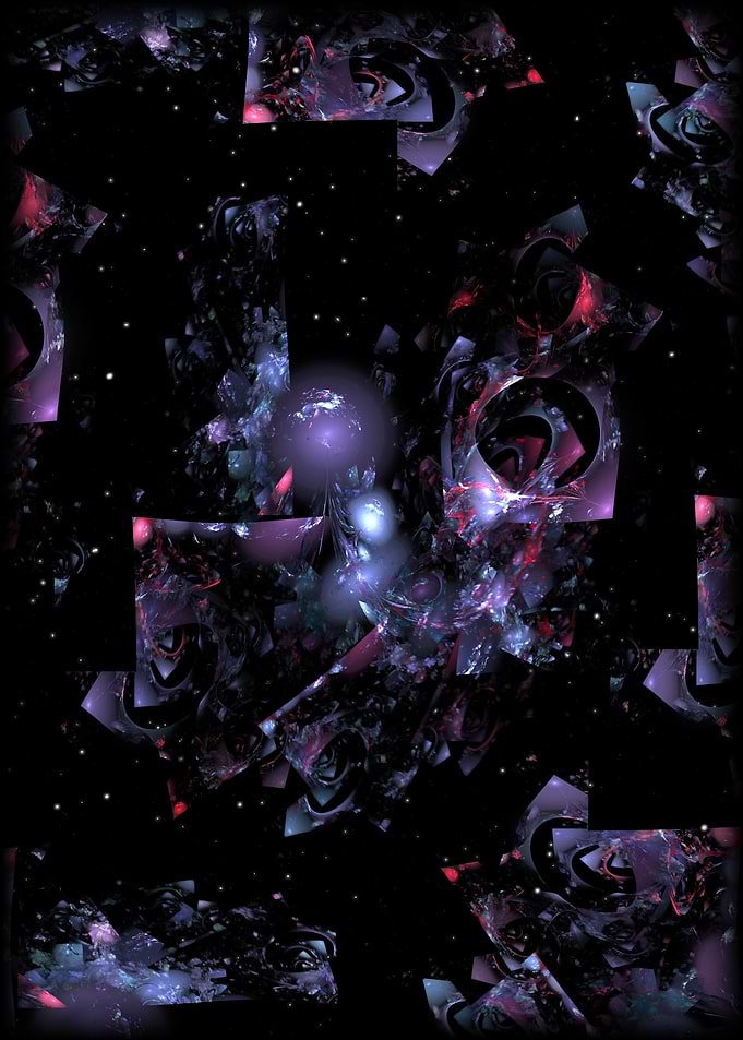 Plastic asteroid field