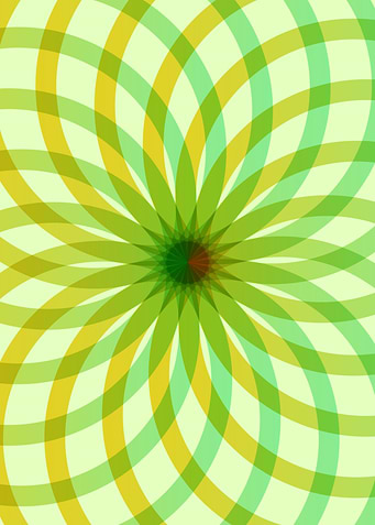 Green flow Wall art