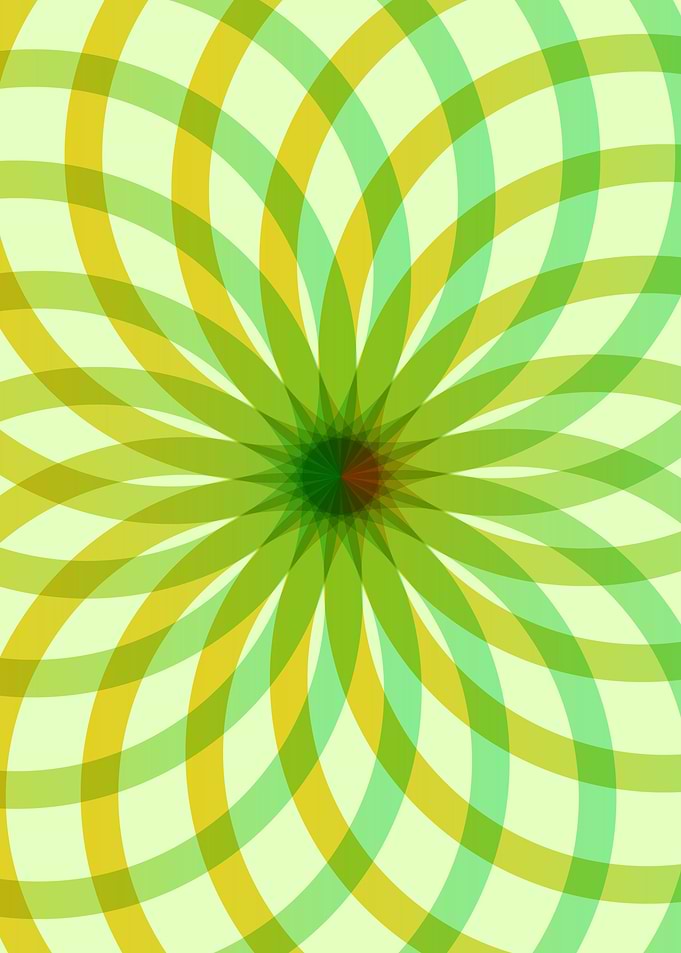 Green flow Wall art
