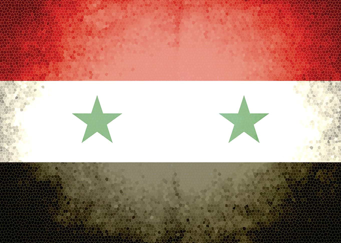 Syria vintage flag