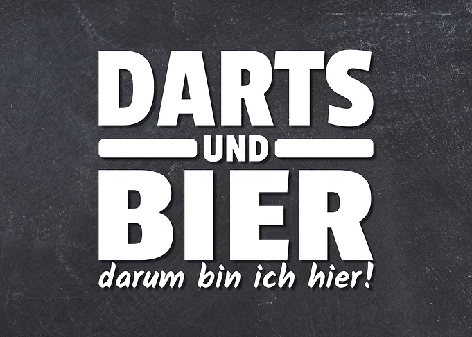 Darts und Bier Sprueche