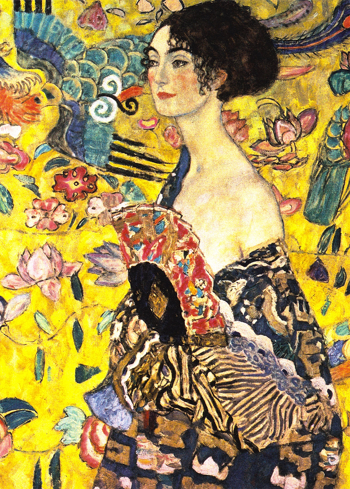 Klimt Dame mit Facher