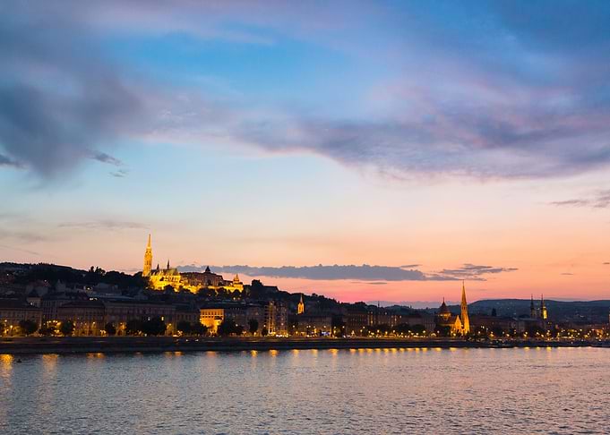 A lovely view of Budapest