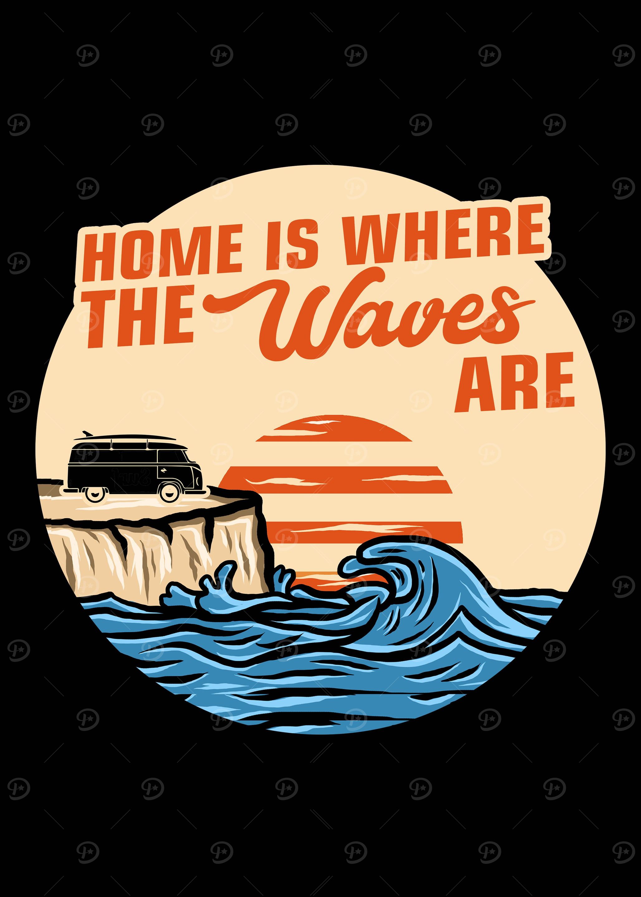 Surfing Beach Waves