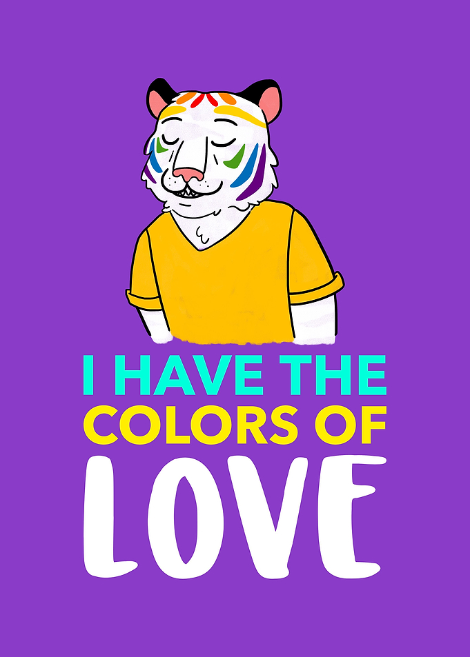 I have the colors of love