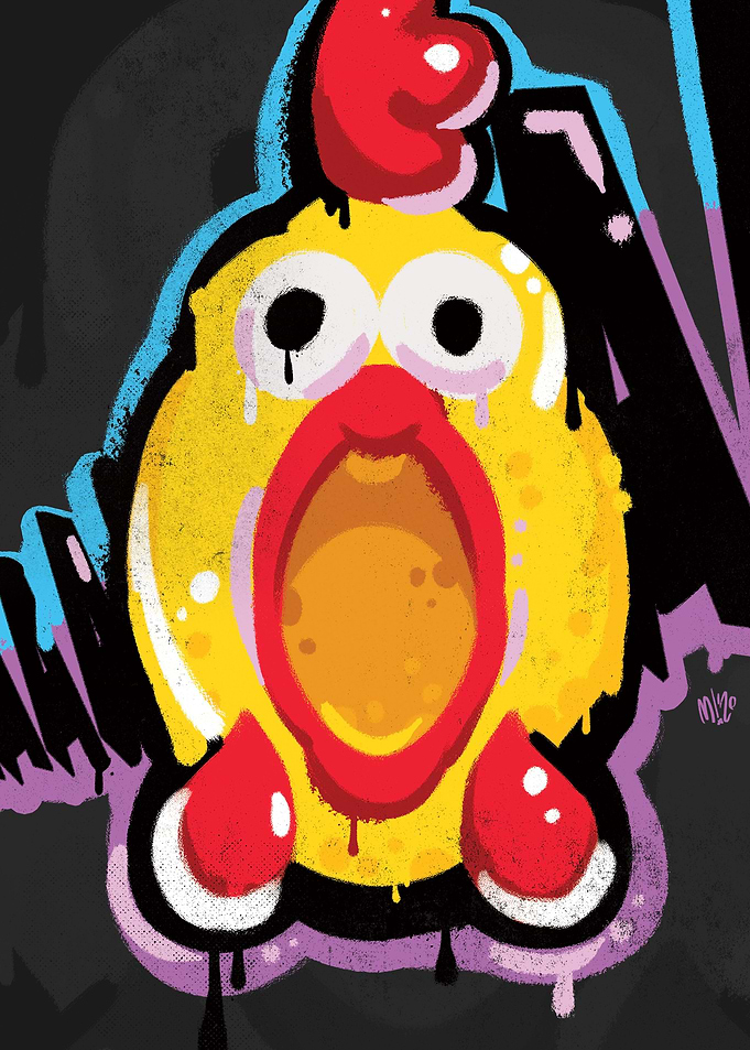 Rubber Chicken Graffiti