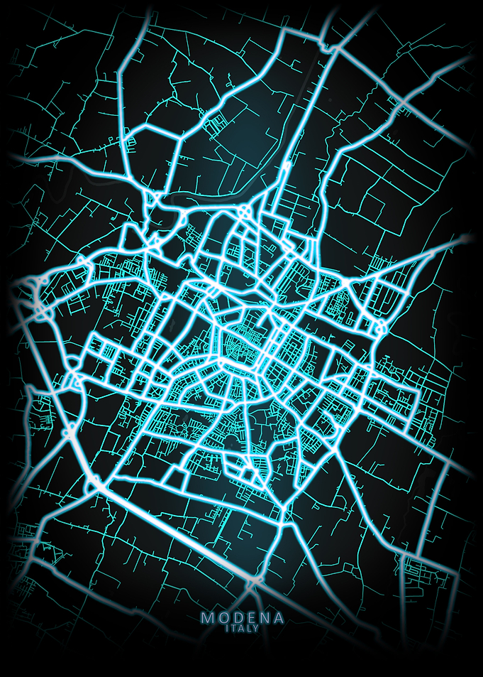 Modena Italy City Map